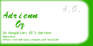 adrienn oz business card